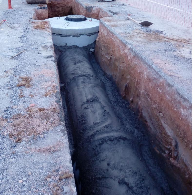 ΚΑΤΑΣΚΕΥΗ ΔΙΚΤΥΟΥ ΟΜΒΡΙΩΝ ΥΔΑΤΩΝ ΚΑΙ ΔΙΕΥΘΕΤΗΣΗ ΡΕΜΑΤΟΣ 